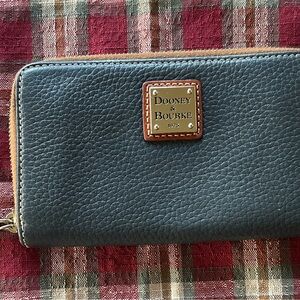 Dooney and Bourke Pebble Grain Zip around Wristlet